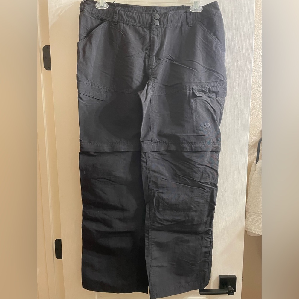 The North Face Women’s Black Convertible Hiking Outdoor Cargo Pants Sz 16